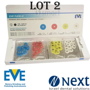 LOTEx2 Discos de Pulido de Acabado Dental Compuesto de Porcelana Metal EVE Flexi-d 10m - Imagen 1 de 4