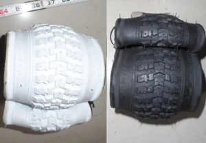 2 Pc Blackburn Kid White & Black Bike Tire 16"x 2.125" Replace Size 1.75"-2.125" - Picture 1 of 10