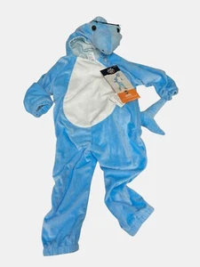 Baby Shark Halloween Costume Pullover Top 18-24 M Hyde & EEK! Plush Blue - Picture 1 of 6