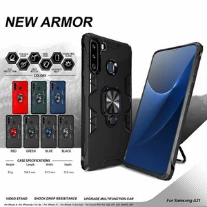 Hybrid Armor Case Shockproof Cover Ring Stand Holder For Samsung Galaxy A10s - Picture 1 of 90