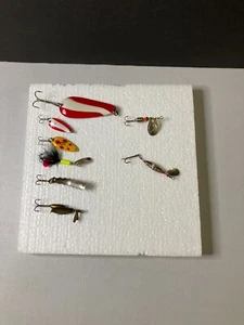 Vintage fishing lures lot of 8 Mitchell, goldfish helgy, dardevle - Picture 1 of 17