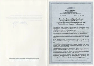 Feldpost, "Vucovar Aufdruck", Nr. 6 + Inselpost Zulassungsmarken auf Briefstück - Bild 1 von 3