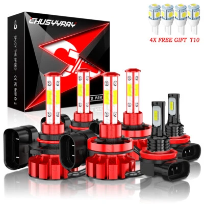 6x 6000K faros LED haz alto/bajo bombillas antiniebla para Chevrolet Trax 2013-2016 Foto 1 de 4