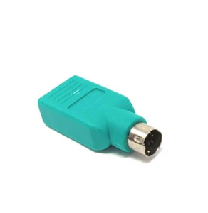 USB 2.0 Adapter Type A Socket to PS/2 Plug PS2 Cable in Turquoise - Picture 1 of 5