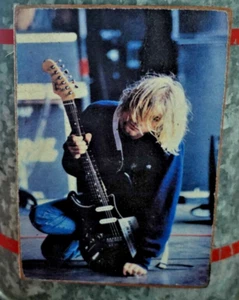 KURT COBAIN Nirvana * handgefertigter Holz Foto MAGNET - Bild 1 von 1