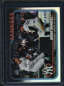 Actualización Topps 2024 Bombarderos del Bronx Lámina Arco Iris Veterano Combos Yankees Judge & Soto - Imagen 1 de 2