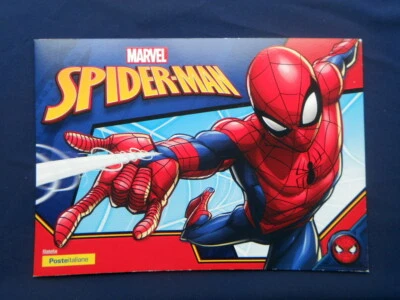 2019 Italy SPIDERMAN Marvel rare OFFICIAL folder 3 postcards & stamps - Image 1 of 4