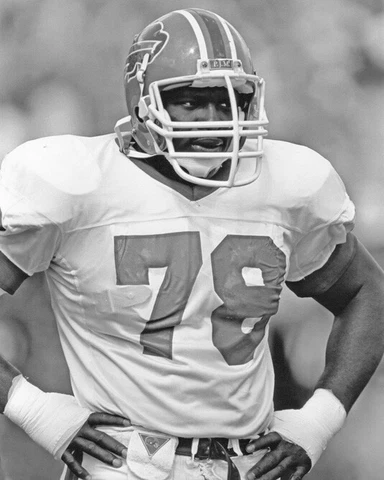 1987 Buffalo Bills BRUCE SMITH Glossy 8x10 Photo NFL Football Print Poster Cover