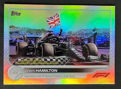 Lewis Hamilton 2022 Topps Formula One F1 RAINBOW FOIL PARALLEL #160 MERCEDES-AMG - Image 1 of 2