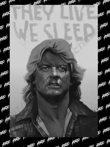 Mondo DIE LEBENDE VARIANTE Poster von Oliver Barrett IN HAND Piper John Carpenter - Bild 1 von 1