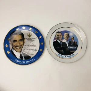 RARE 2x Barack Obama Inaugural Plate First Commemorative Mint 2009 Limited Ed. - Bild 1 von 10
