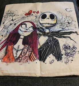 Halloween Nightmare Before Christmas Jack and Sally Throw Pillow Covers - Picture 1 of 3