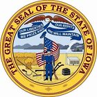 Aufkleber Iowa Siegel Flagge Seal Fahne USA Autoaufkleber Sticker 20 cm