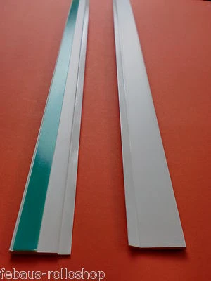 "1,56€/m" 10m  Kunststoffleiste Flachleiste 40mm weiß m.Dichtlippe selbstklebend - Bild 1 von 2