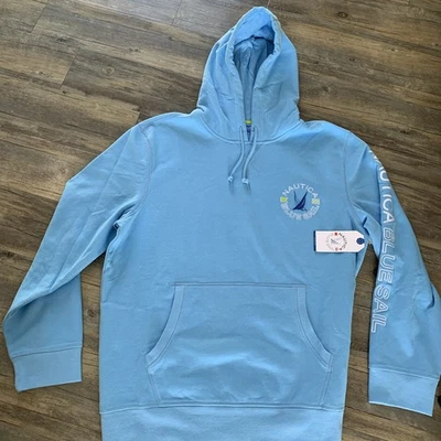 Sudadera con capucha para hombre Nautica Blue Sail azul Lt azul nueva con etiquetas XL Foto 1 de 4