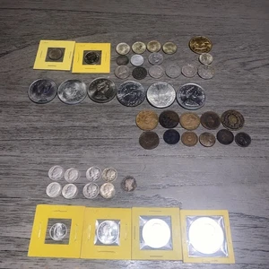 Lotto monete argento spazzatura rottami con monete varie Roosevelt Dimes e altro! - Foto 1 di 15