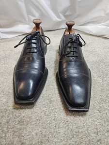 11,5 m CITY SLICKERS blau handgefertigt Leder OXFORDs - Bild 1 von 14