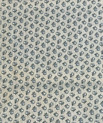 Cranston Print Works Blue Floral Print 100% Cotton Fabric 1.18 Yds x 42 In - Image 1 of 4