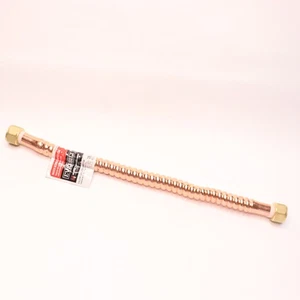 Everbilt 3/4 in. FIP x 3/4 in. FIP x 18 in. Copper Water Heater Connector - Picture 1 of 4