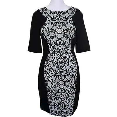 Vestido Bisou Bisou Elegante Negro Bodycon Cóctel Fiesta Talla 10 Foto 1 de 4