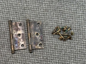 B34 Cabinet Door Hinges for J-19 Edison Disc Phonograph Cabinet No 22 Factory - Picture 1 of 8