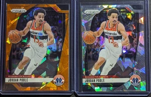 2024-25 Panini Prizm Jordan Poole Cracked Ice Prizm Lot (2) Washington Wizards - Picture 1 of 11