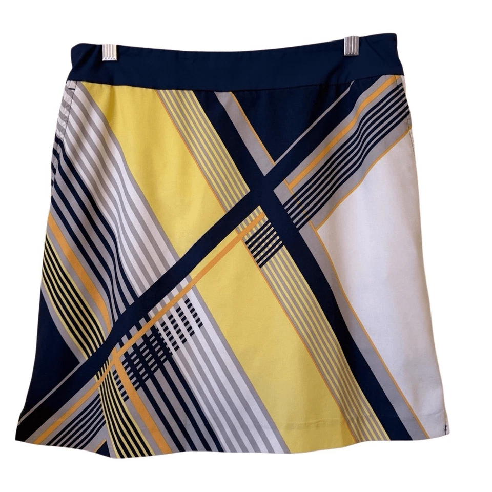 EP New York Navy, White & Yellow Plaid Golf Skort Sz M Golf, Tennis, Pickleball - Image 1 of 4