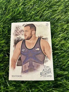 2019 Topps Allen & Ginter Kyle Snyder Freestyle Wrestling Olympic Gold Medalist - Picture 1 of 2