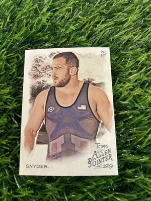 2019 Topps Allen & Ginter Kyle Snyder Freestyle Wrestling Olympic Gold Medalist - Image 1 of 2