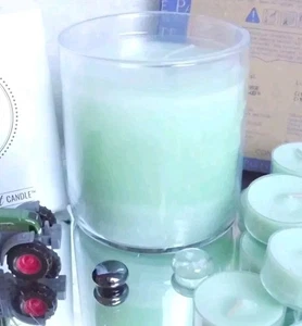 PartyLite GloLite CITRONELLA MINT🍋Duftwachsglas + 12 Teelicht OVP G26B1093☀️⛱️ - Bild 1 von 6
