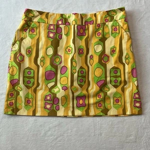 Loudmouth Women’s Size 12 Colorful Golf Skort Bird Of Paradise Tropical Theme - Picture 1 of 8