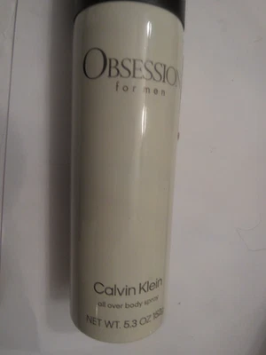 Novo spray corporal sem selo Calvin Klein Obession 5,3 oz - Imagem 1 de 2