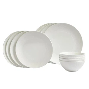 Wedgwood Gio 12pc Dinner Set of 12 White - Bild 1 von 5