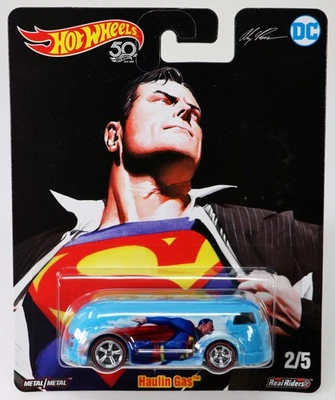 Hot Wheels Haulin Gas Alex Ross DC Justice League - FKY26 NRFP 2017 azul claro Foto 1 de 4