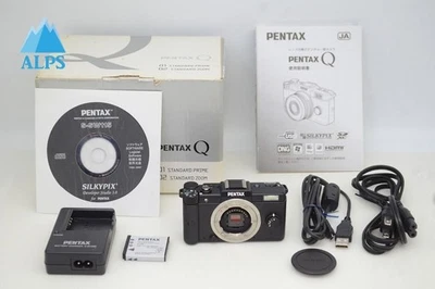 [240 disparos] Cámara PENTAX Q 12,4 MP cuerpo negro solo con caja [como nueva] #251105 g Foto 1 de 4
