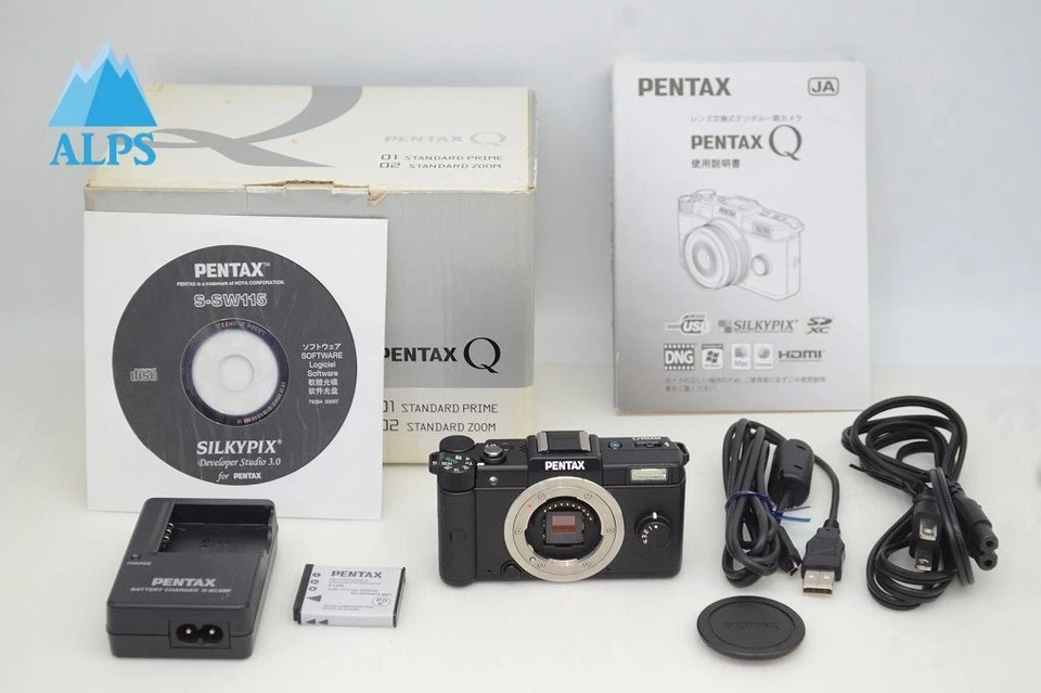 [240 shots] PENTAX Q 12.4MP Camera Black Body only w/ Box [Mint] #251105g - Image 1 of 4