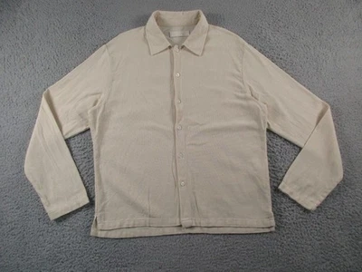 Our Legacy Shirt Mens 50 Cream Off White Isola Button Up Cotton - Image 1 of 4