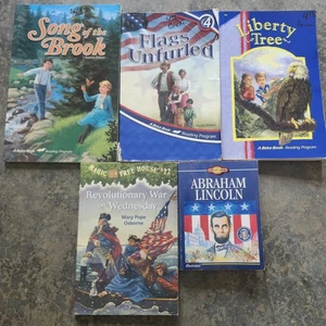 Abeka Book Grade 4th Grade Reading Program 5 Books Homeschool Curriculum History - Picture 1 of 3