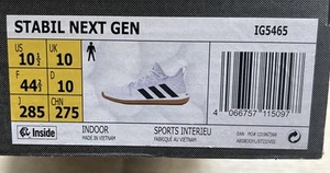 adidas Stabil Next Gen White Indoor UK 10/ US 10 1/2 - Bild 1 von 2