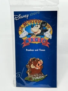 Disney Store 2002 12 MONTHS OF MAGIC The Lion King PUMBAA and TIMON Pin - Bild 1 von 3