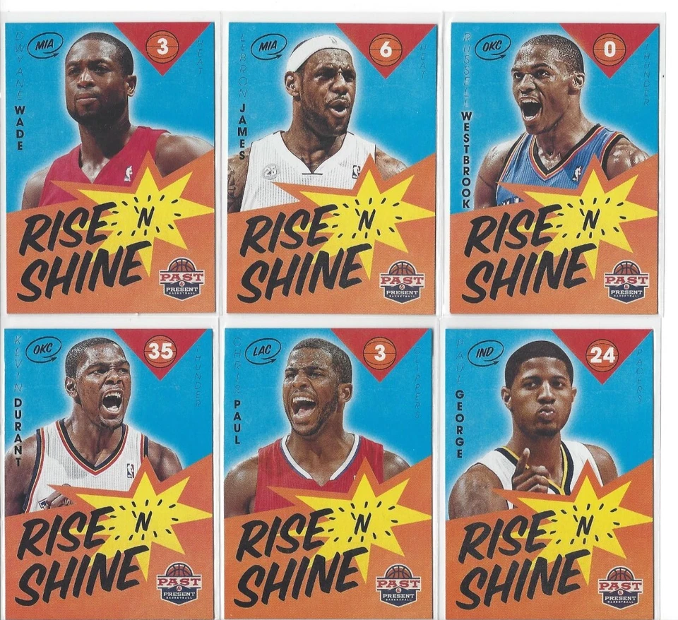 2012-13 Panini Past & Present Basketball Rise N Shine Insert - COMPLETE YOUR SET - Image 1 of 1