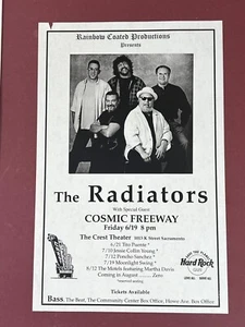 The Radiators at Crest Theater in Sacramento, 1998 11"x 17" concert poster - Picture 1 of 2