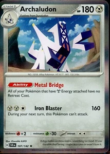 Archaludon 107/142 | Stellar Crown | Holo Rare | NM | Pokemon TCG - Picture 1 of 1