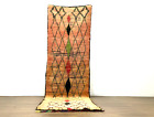 3X12 Vintage Moroccan Handmade Wool Rug Berber Geometric Runner Colorful Carpet