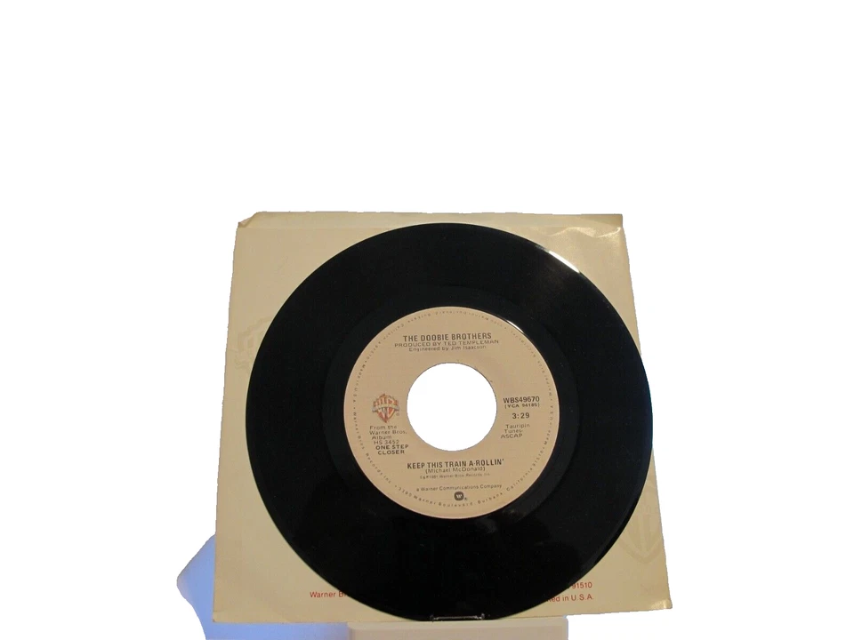 45 RECORD - THE DOOBIE BROTHERS - KEEP THIS TRAIN A ROLLIN - Image 1 of 1
