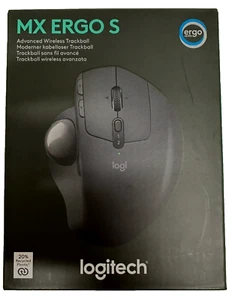 Logitech MX ERGO S Advanced Wireless Trackball Mouse USB-C Rechargeable Wireless - Picture 1 of 1
