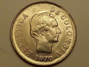 1970- Colombia 20 Centavos Coin. UNC. - Picture 1 of 8