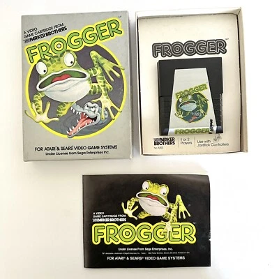 Video Game FROGGER 1982 Atari 2600 Box Manual SEGA Parker Brothers 5300 - Image 1 of 4