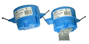 Carlon BH525L Super Blue 2 CEILING FAN BOXES Thomas & Betts 35lb fan support - Picture 1 of 3
