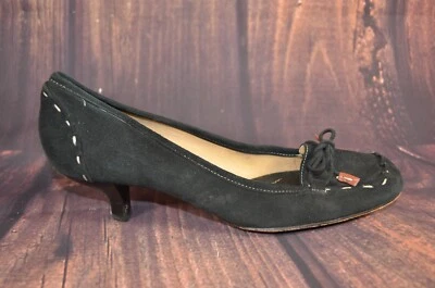 Zapatos de tacón Kate Spade New York de gamuza negros talla 8 N Foto 1 de 4